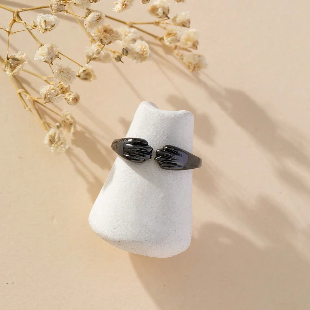 😊A Fashionable and Creative New Style Cat and Puppy Paw Print Open Ring🥳